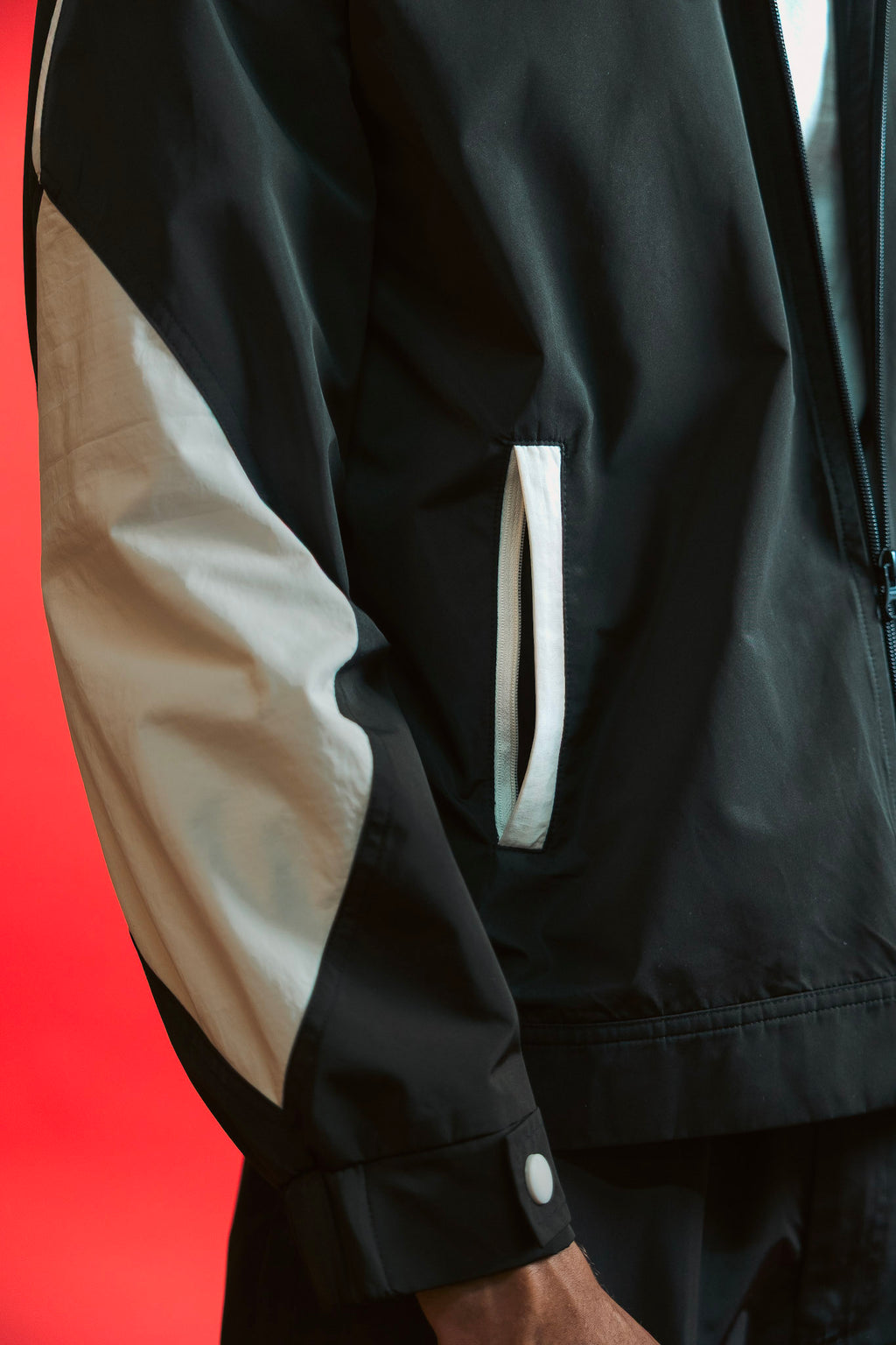 V-Sport Nylon Tracksuit Set