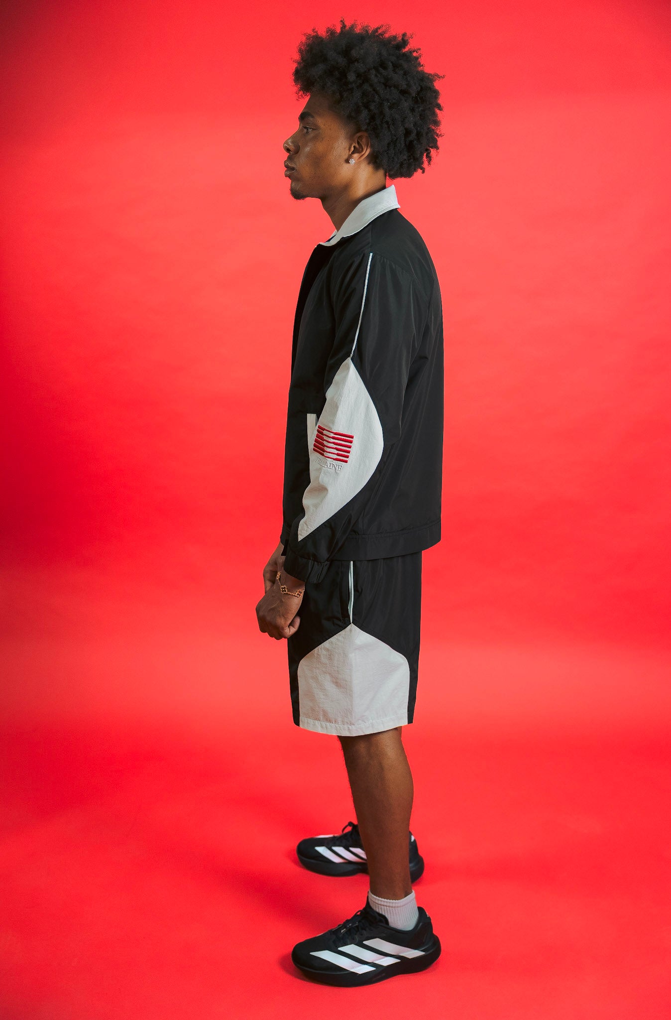 V-Sport Nylon Tracksuit Set