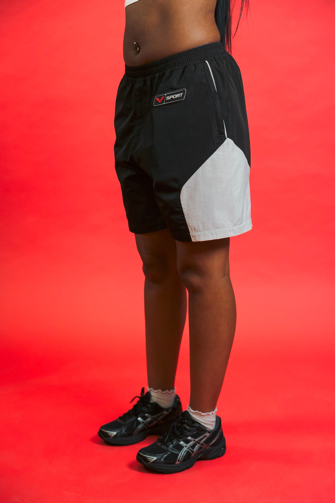 V-Sport Nylon Tracksuit Set