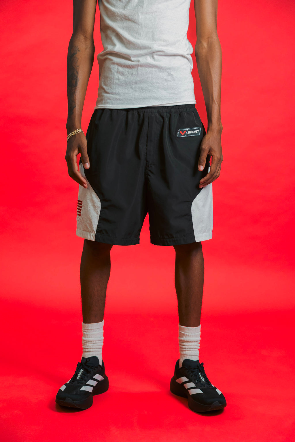 V-Sport Nylon Tracksuit Set