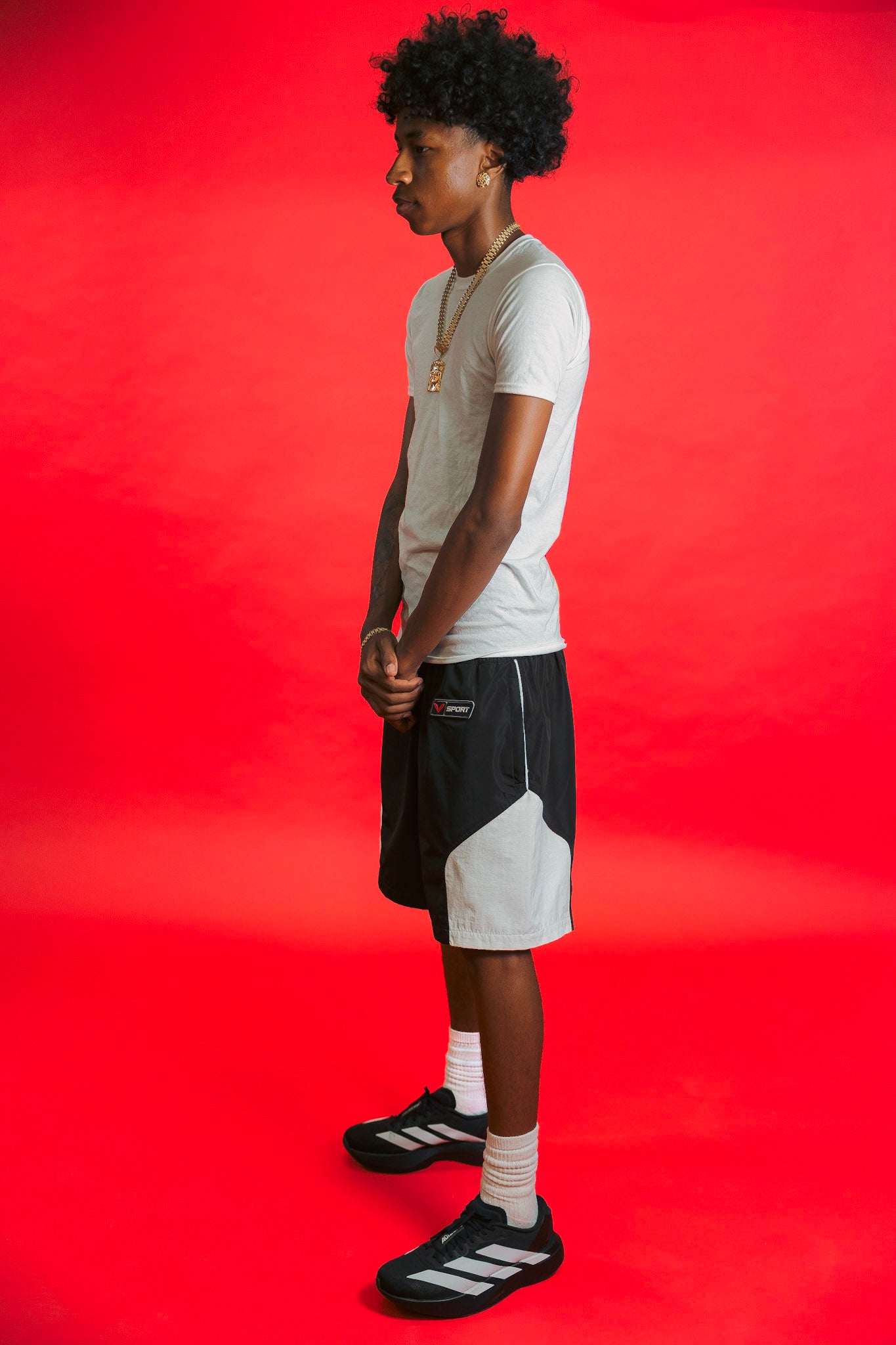 V-Sport Nylon Tracksuit Set
