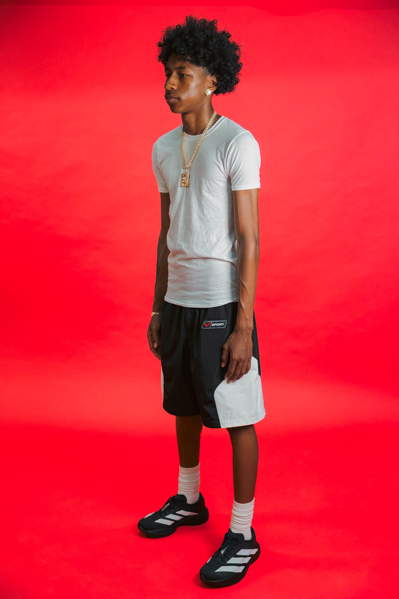 V-Sport Nylon Tracksuit Set
