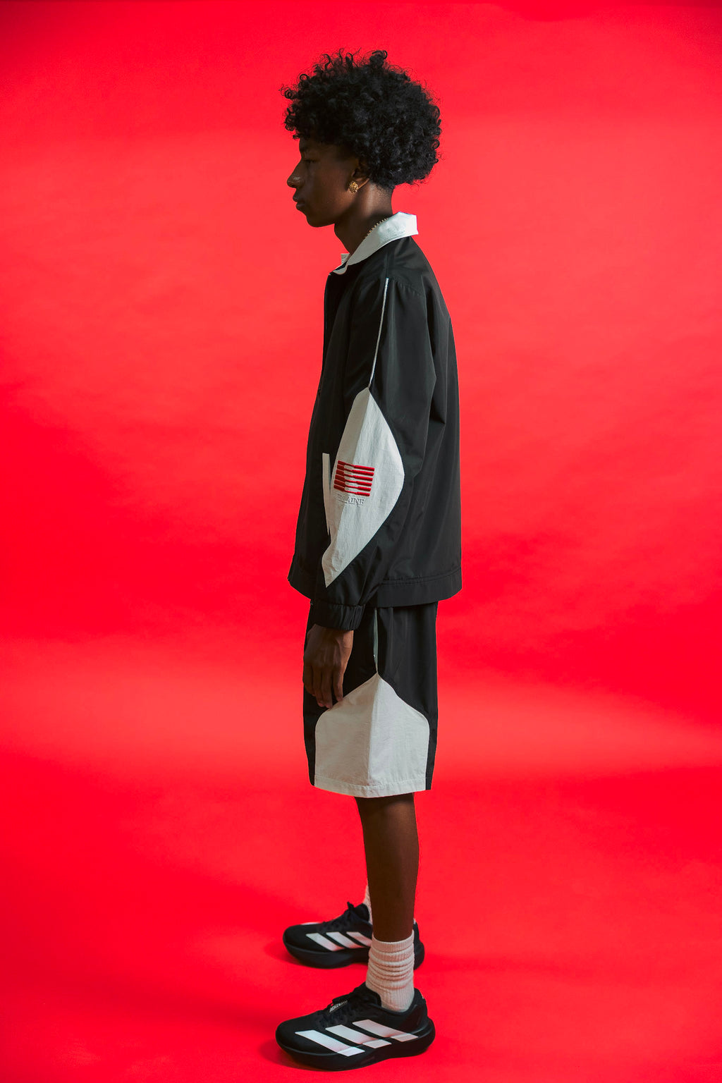 V-Sport Nylon Tracksuit Set
