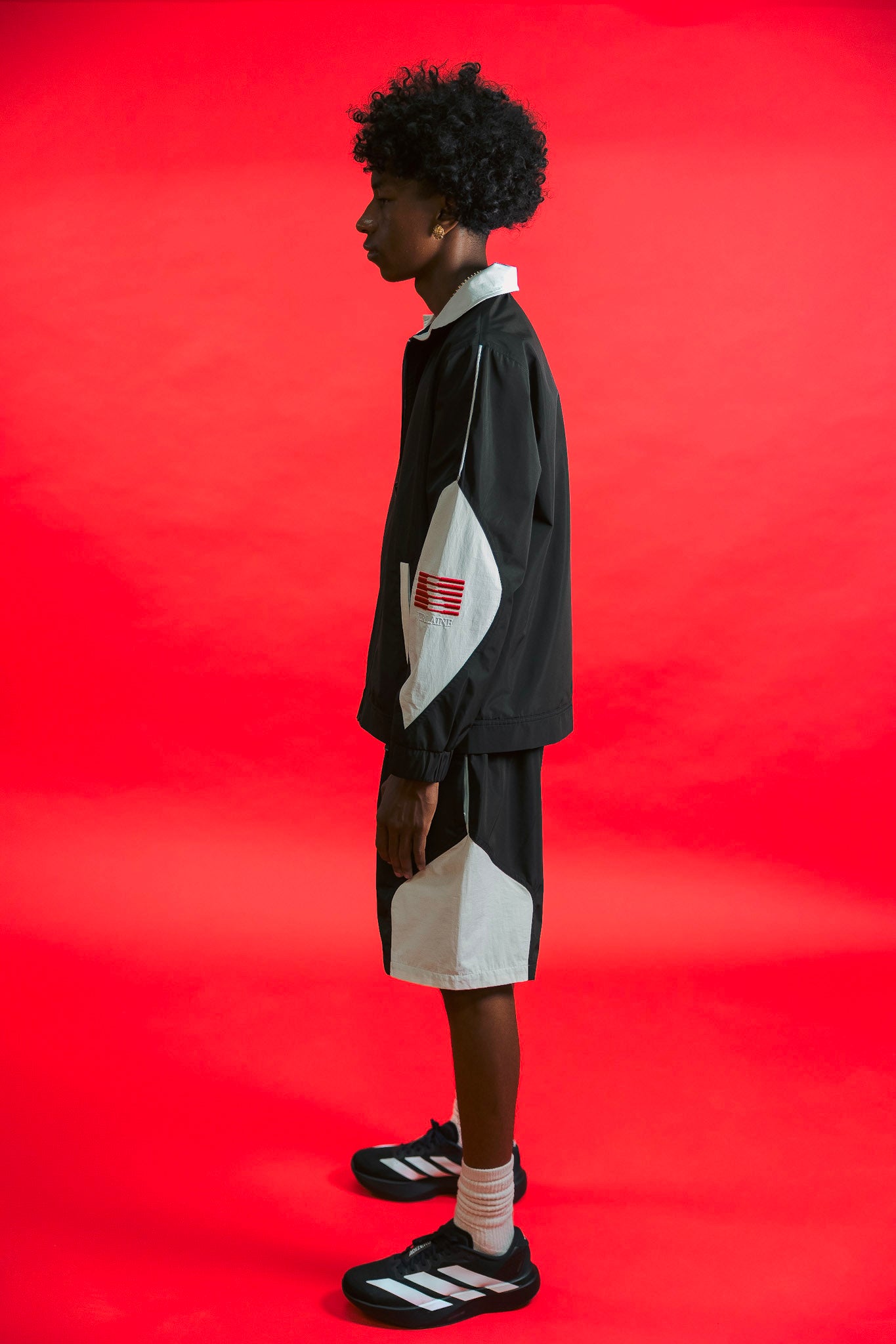 V-Sport Nylon Tracksuit Set