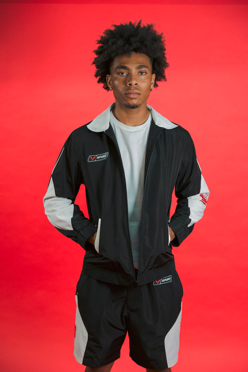 V-Sport Nylon Tracksuit Set
