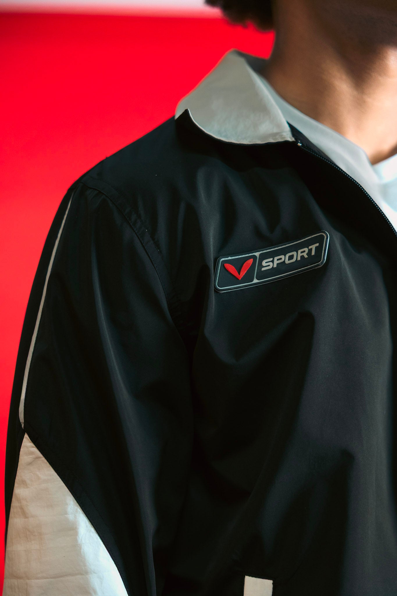 V-Sport Nylon Tracksuit Set